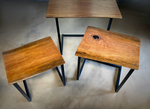 Black Cherry Live Edge Nesting C Tables