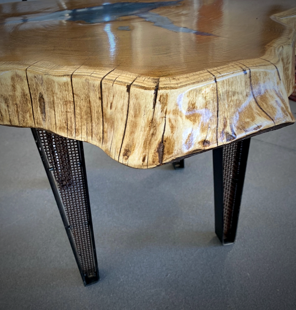 White Ash Live Edge Round Table