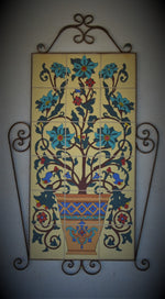 Tile and Iron Wall Hanging