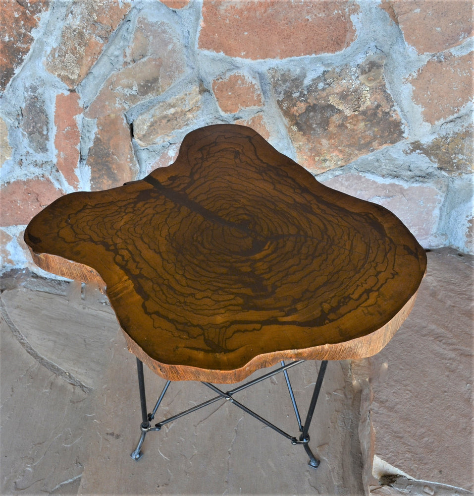 Live Edge Marblewood Side Table