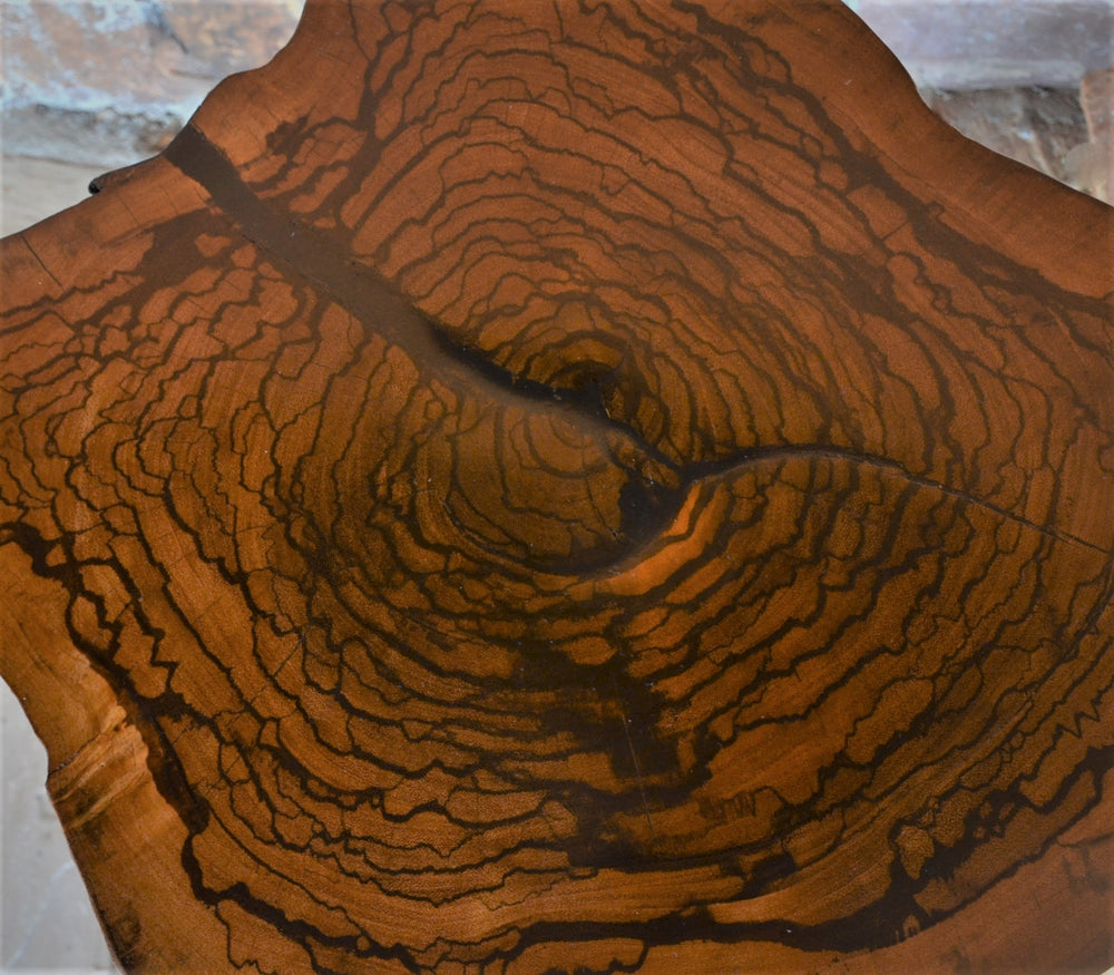 Live Edge Marblewood Side Table